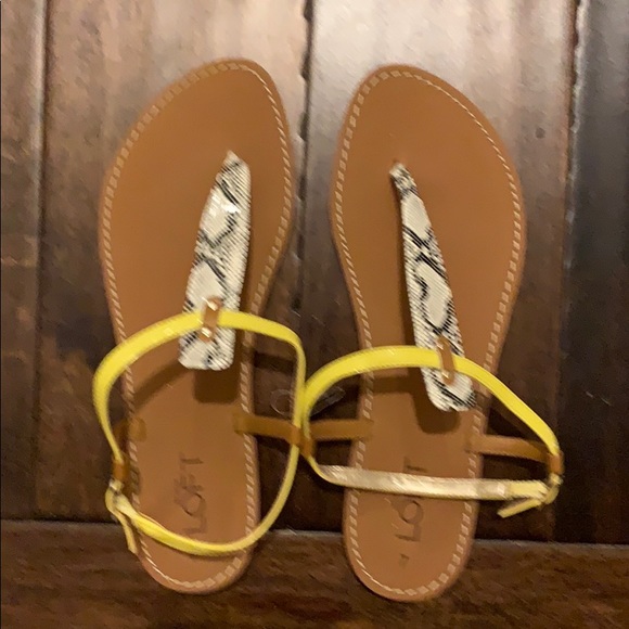 LOFT Snake Print Sandals Size 7 New - Picture 2 of 3